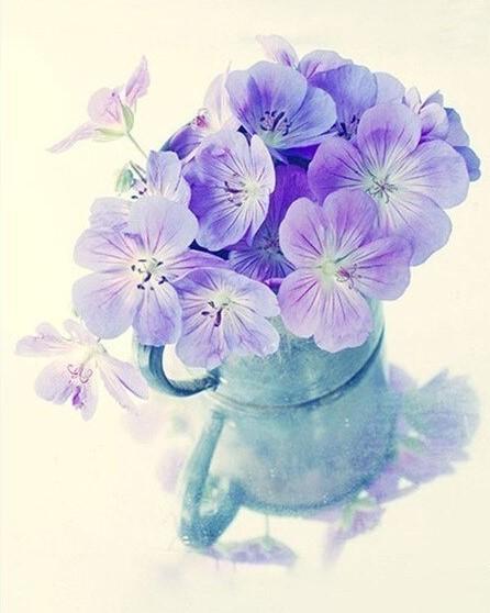 

Light Purple Flowers – Paint By Numbers - 40*50CM, 501 Original