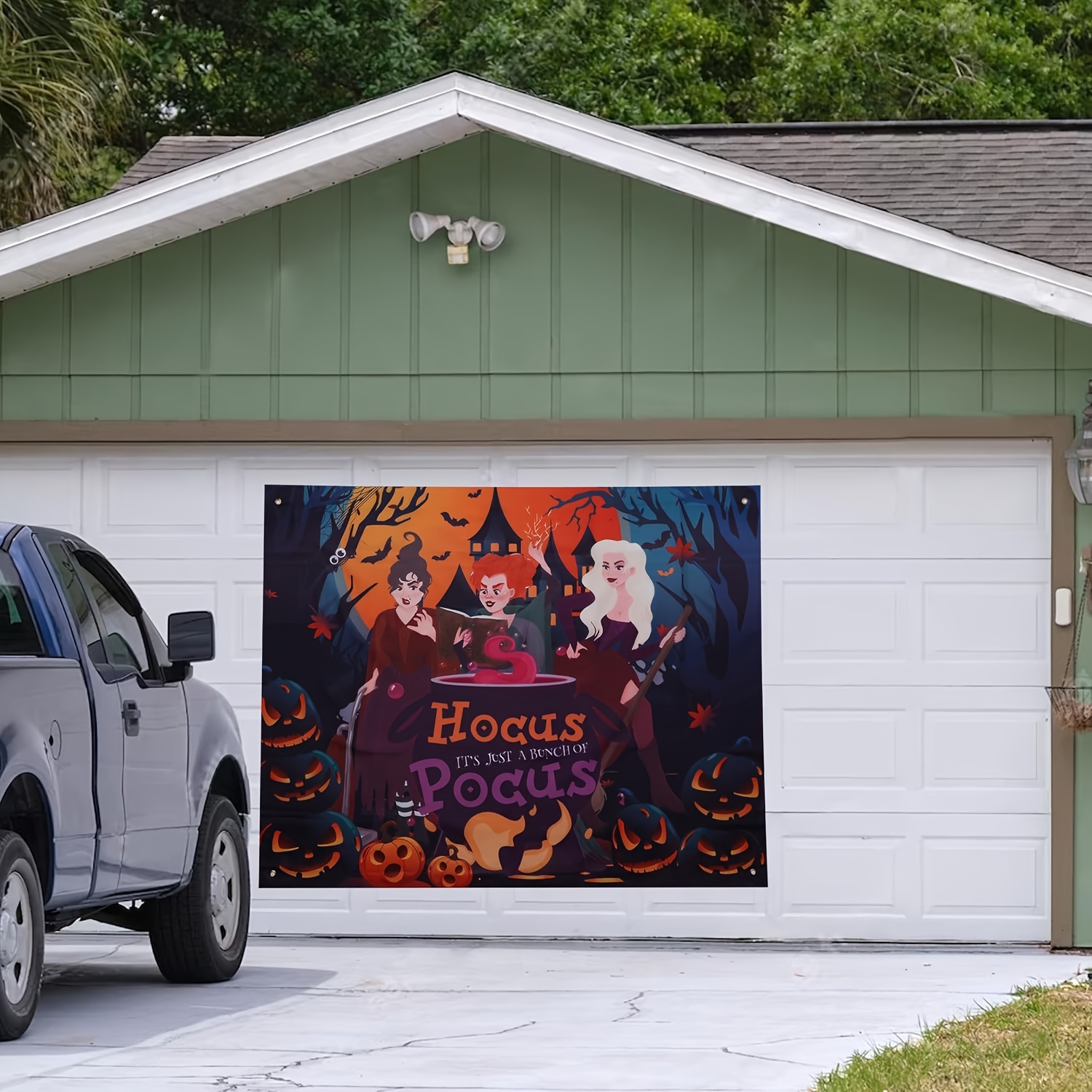 Witch & Pumpkin - Halloween Car Trunk Flag