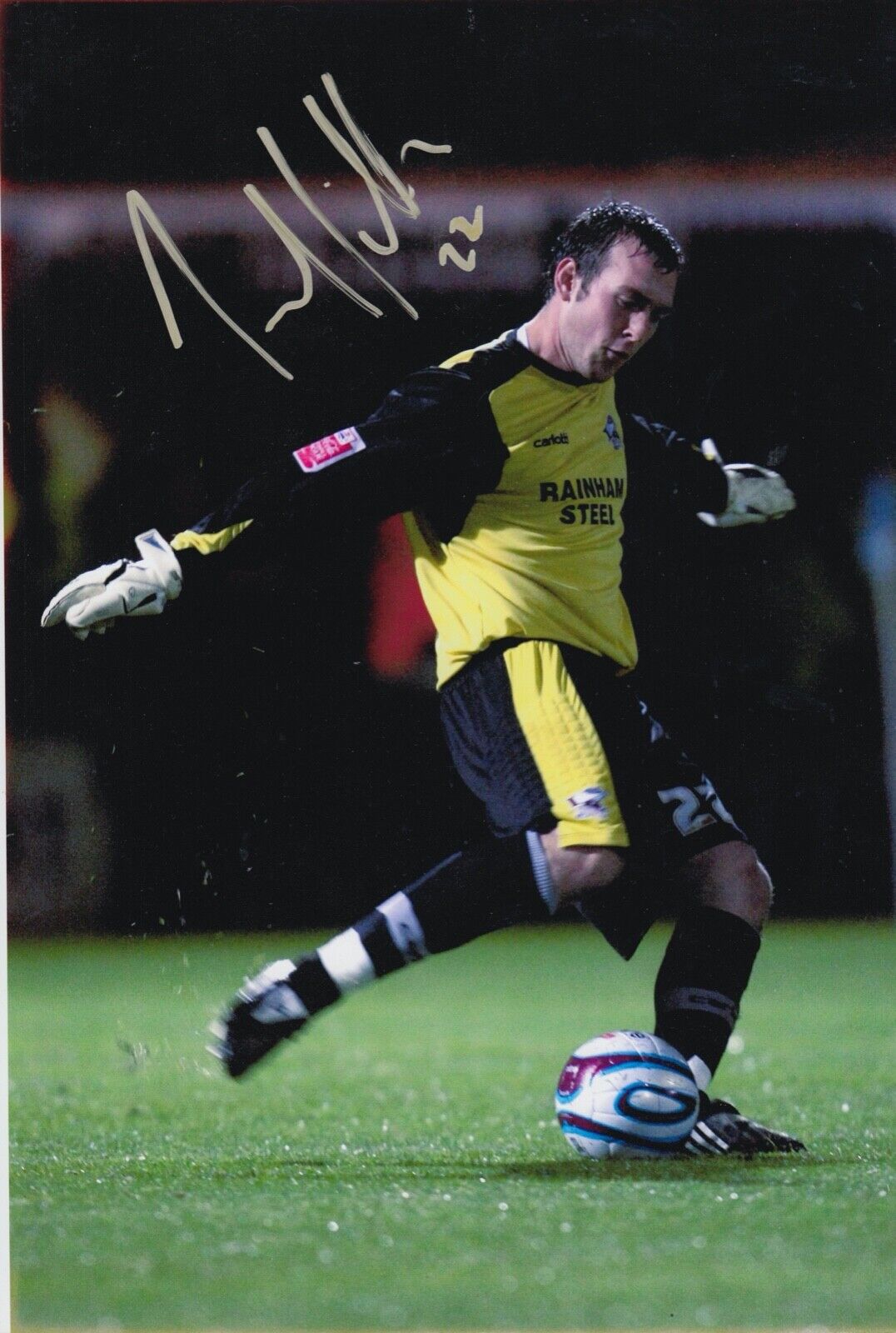 Josh Lillis Hand Signed 12x8 Photo Poster painting - Football Autograph - Scunthorpe United.