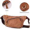 BAIGIO Gürteltasche Leder Herren Hüfttasche Vintage Retro Bauchtasche für Reise Alltagsleben (Braun)