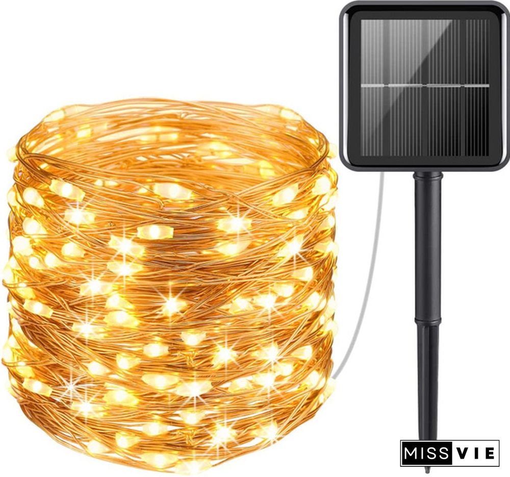 200 LED Solar Power Fairy Lights String Lamps Party Wedding Decor Garden Outdoor Christmas Lights Tree decoration