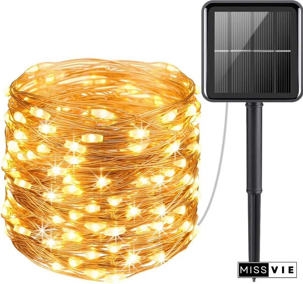 200 LED Solar Power Fairy Lights String Lamps Party Wedding Decor Garden Outdoor Christmas Lights Tree decoration