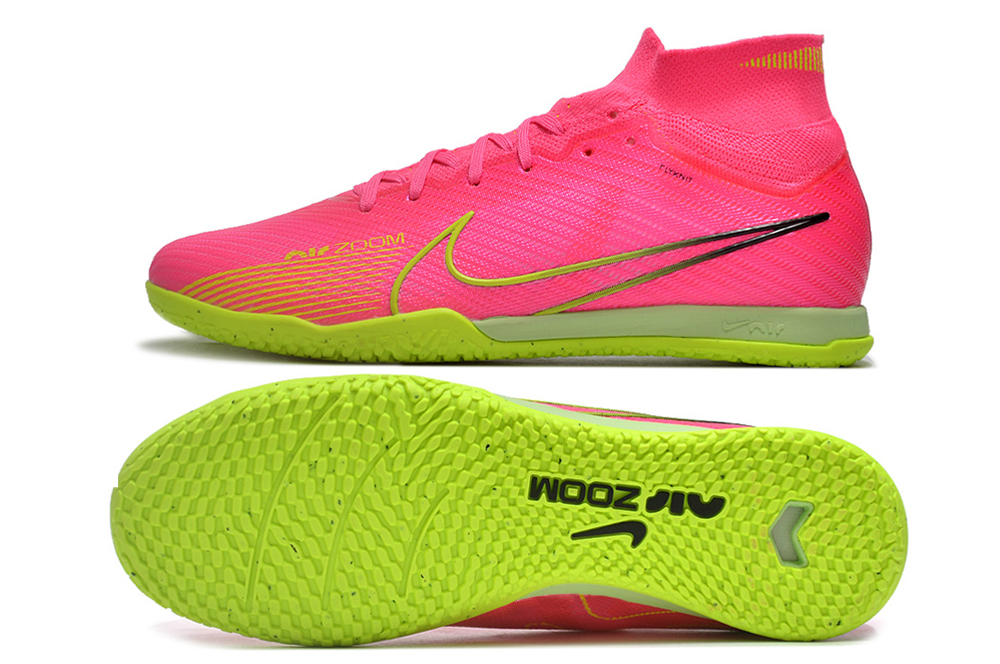 Assassin 15th generation high top fully knitted waterproof MD air cushion flat football shoes mysite