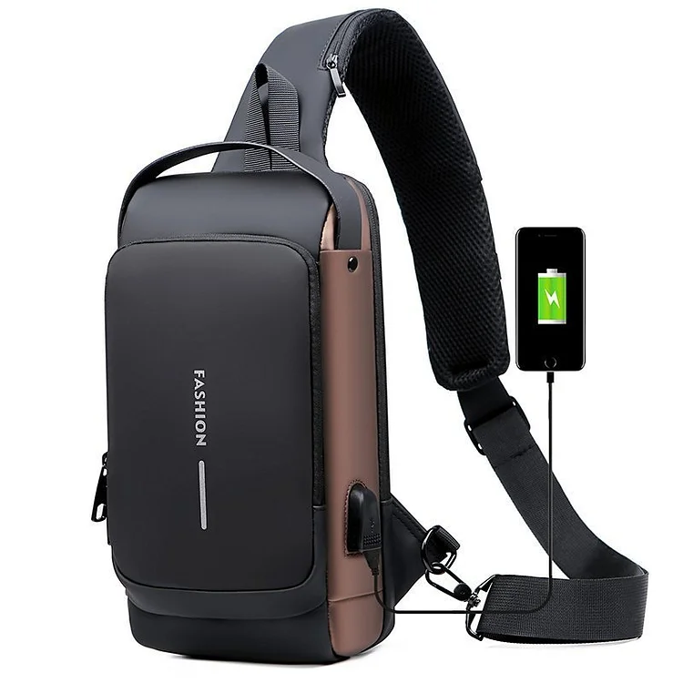 【🎁Mother's Day Gift】USB charging sport sling Anti-theft shoulder bag