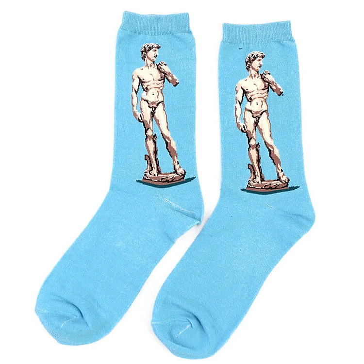 Michelangelo David Statue Socks