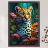 (Big Size)Leopard - 11CT Stamped Cross Stitch - 40*60cm - Animal