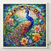 Diamond Painting-Round AB Drill Peacock(45*45CM)