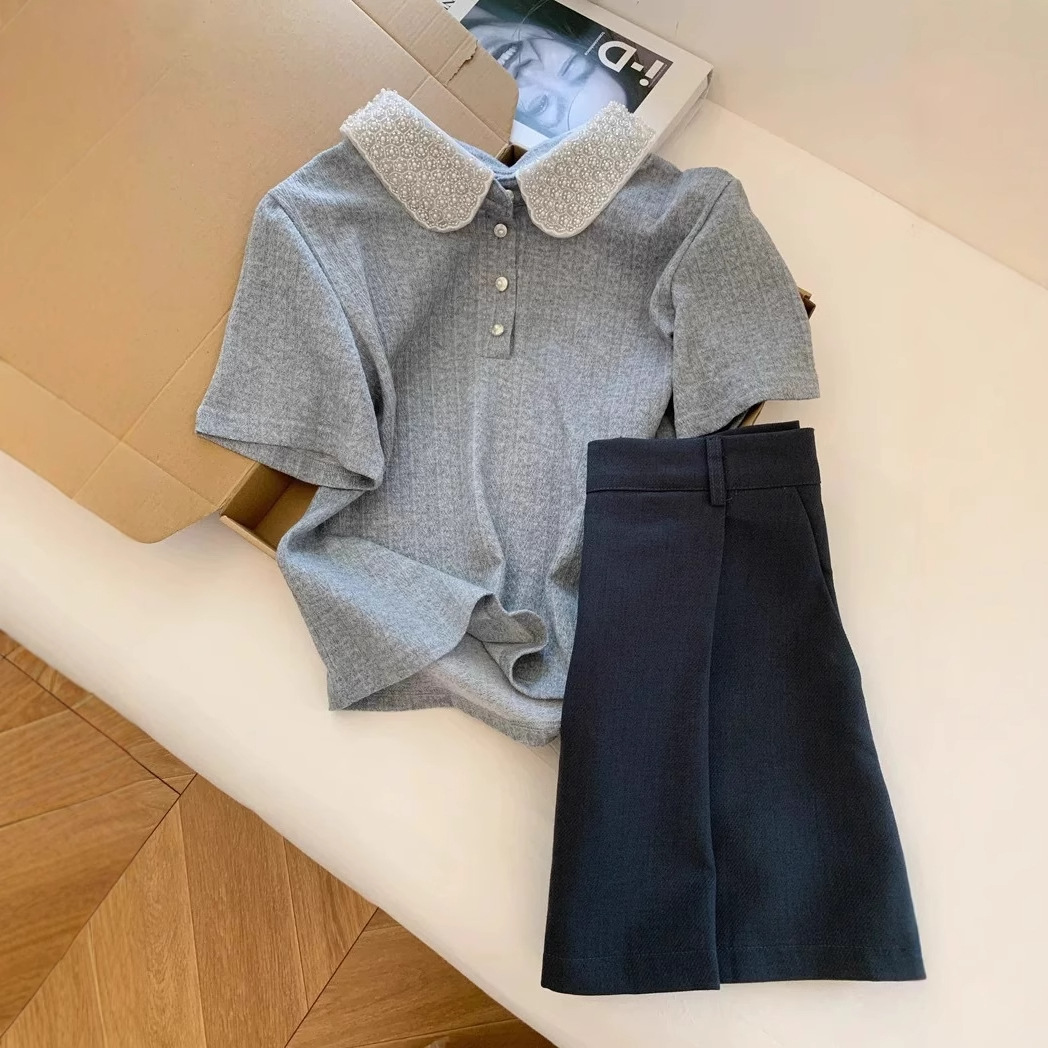 Grey polo collar short sleeve T-shirt Ivan Cornejo Astronaut - Plushie