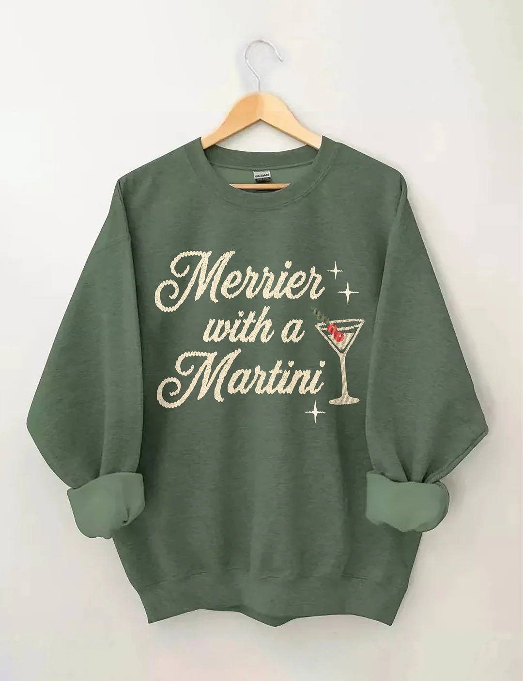 Merrier With A Martini Sweatshirt