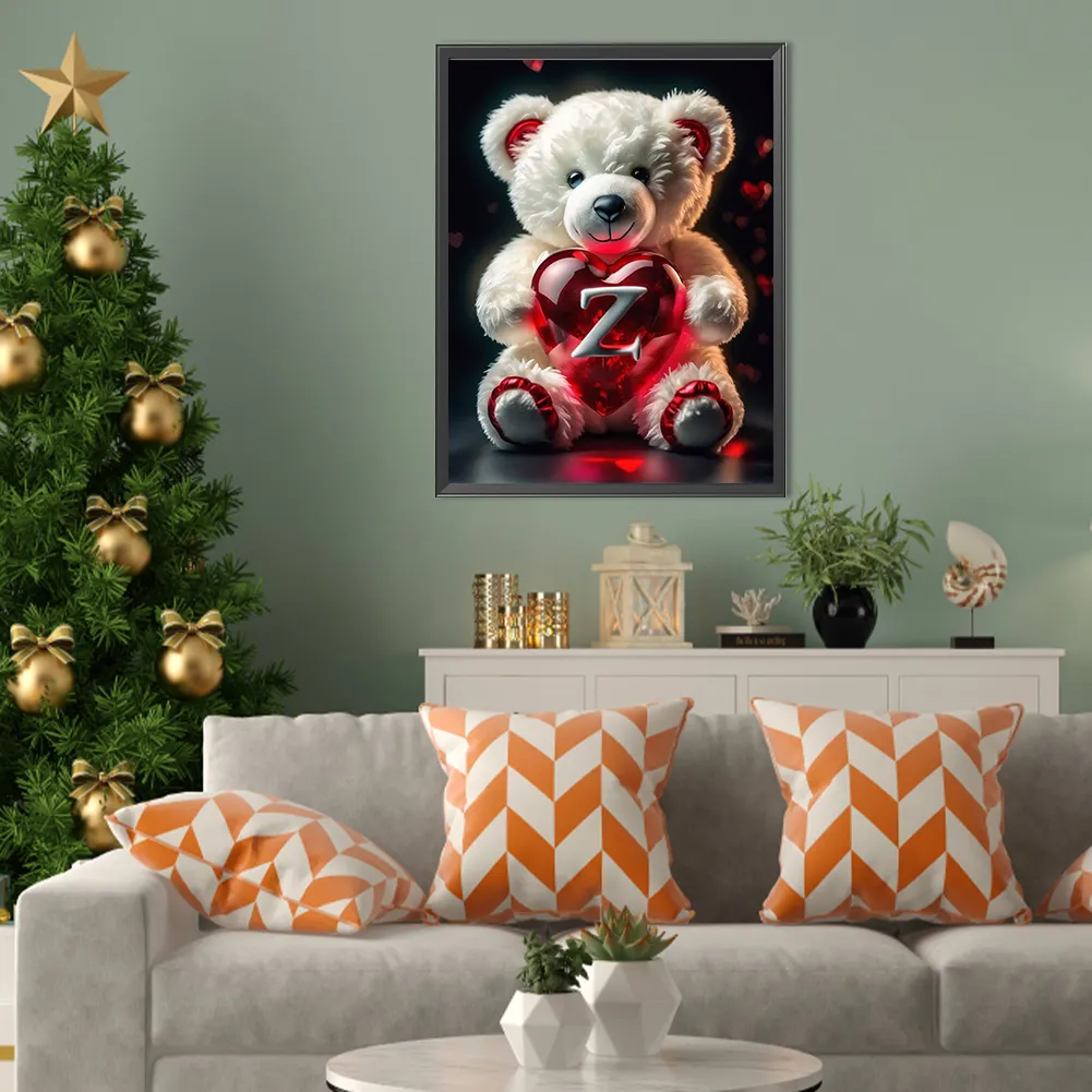 Diamond Painting - Full Square Drill - Bear Love Z(Canvas|35*45cm)