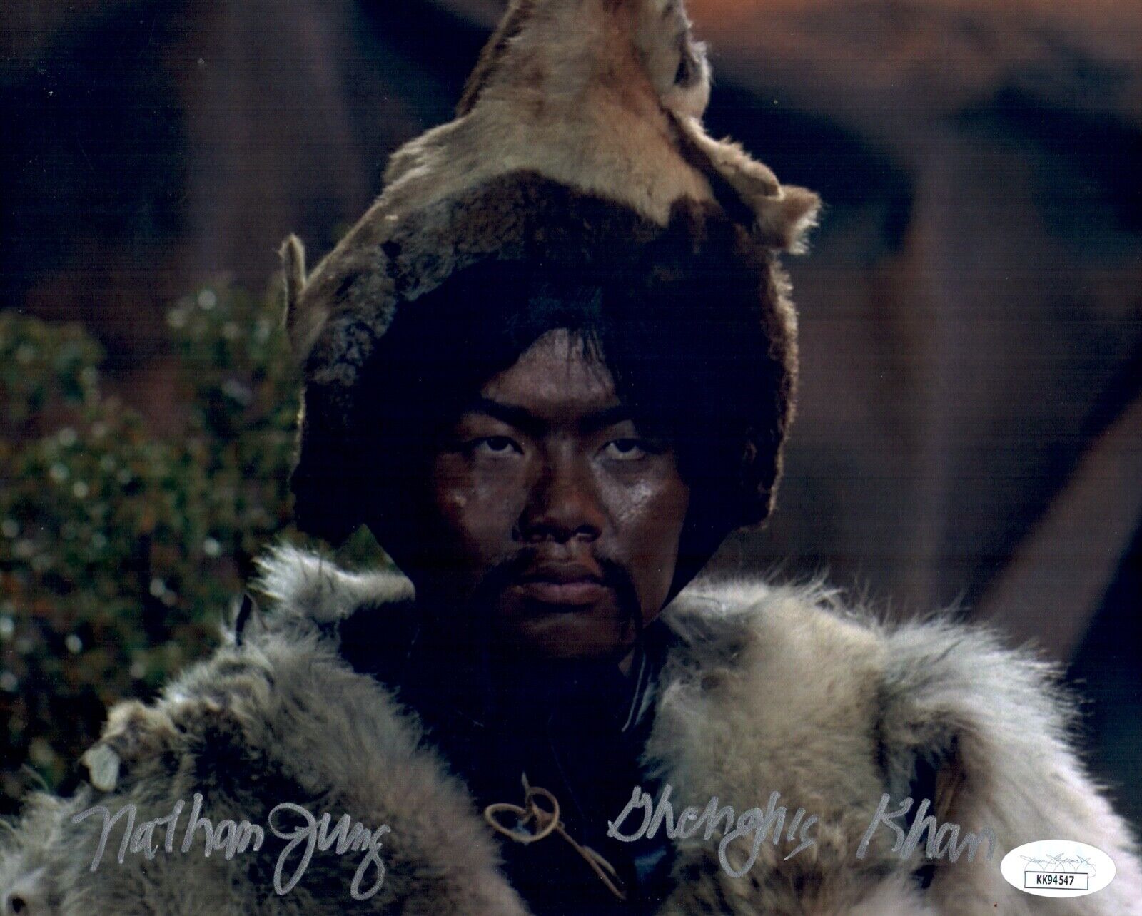 NATHAN JUNG Signed STAR TREK 8x10 GENGHIS KHAN Photo Poster painting Autograph JSA COA Cert