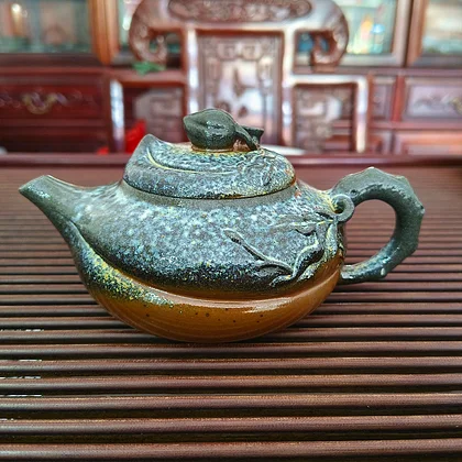 紫砂壺 Amazon.com: P-O1057 500ml大容量遇热变色紫砂Zisha Clay Teapot