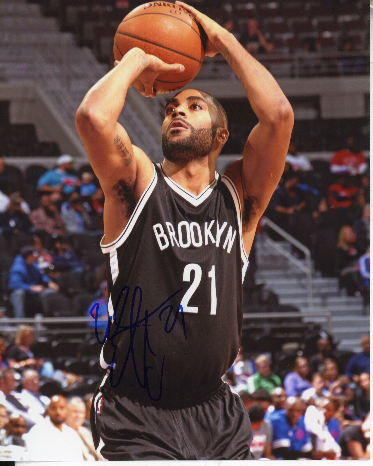 Wayne Ellington Autographed 8x10 Brooklyn Nets#S1521