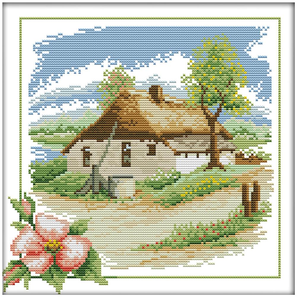 

Spring - 14CT Stamped Cross Stitch - 31*31cm, 501 Original