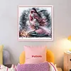 Halloween Mermaid Princess Witch-11CT Stamped Cross Stitch 40*40cm/15.75*15.75in
