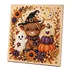 Framed Halloween Highland Yak -  DIY Pearls Painting Kit for Creativity DIY Pearl Dot Crafts for Gift Home Wall Decor 20x20CM