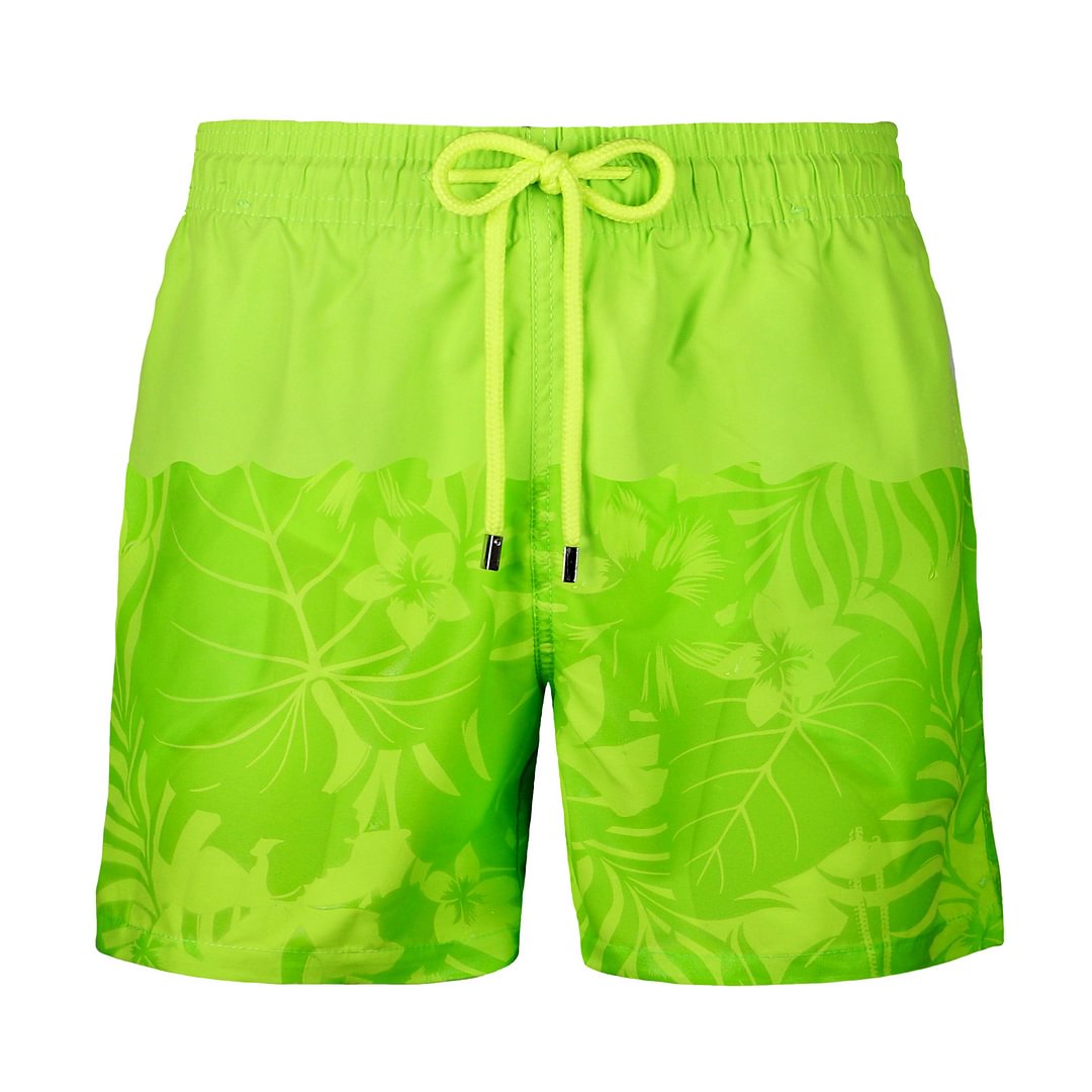 Green Palms - Water-Reactive Swim Trunks