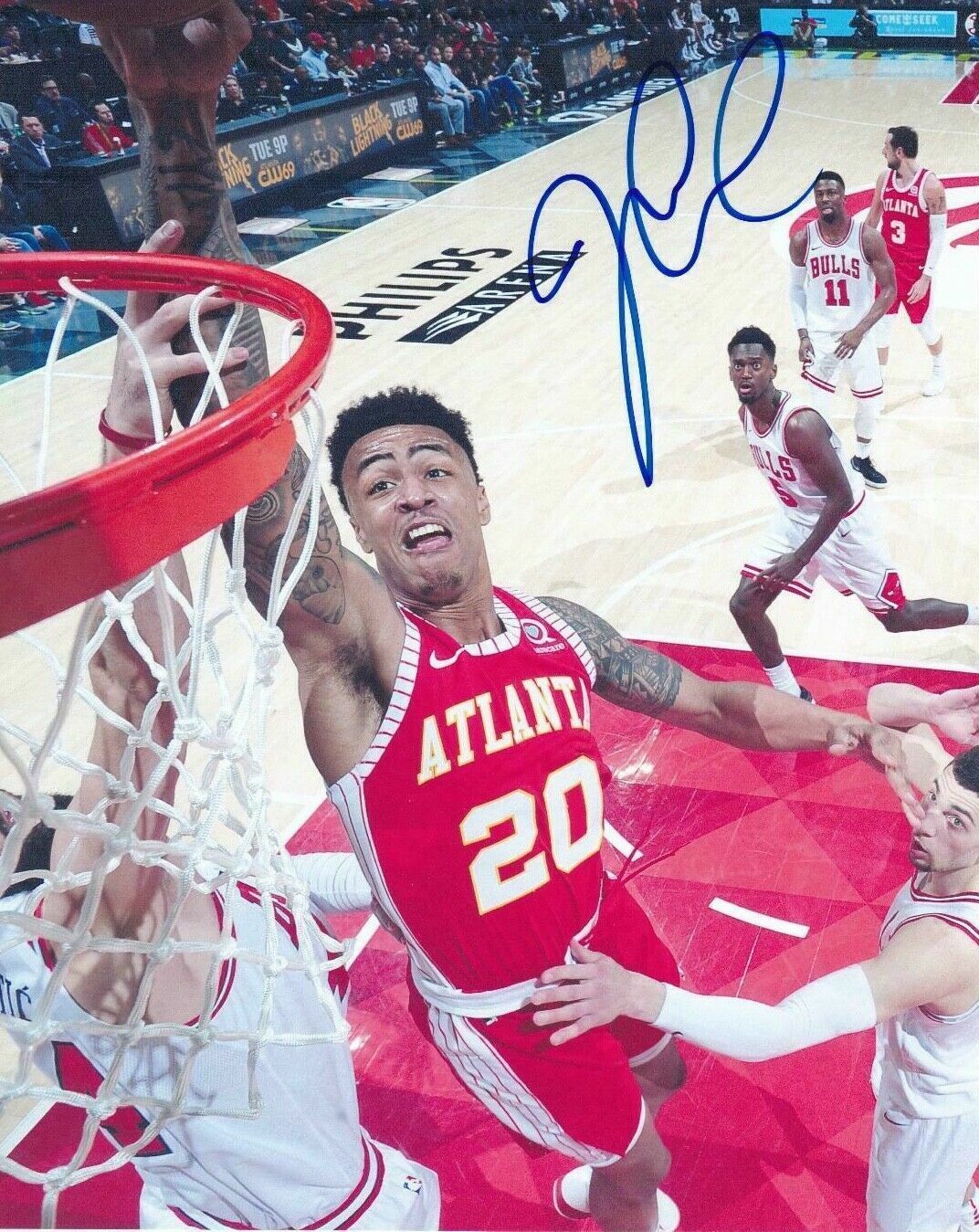 John Collins Autographed Signed 8x10 Photo Poster painting ( Hawks ) REPRINT