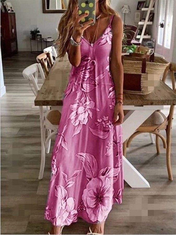 Sleeveless A-line Vacation Dresses