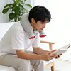 U Shape Hot Water Bag with Removable Flannel Cover Portable Neck Warmer Adjustable Snap Fastener Water Bag for Home/Office