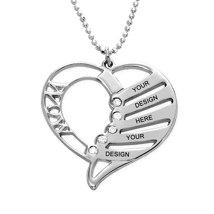 Personalized Design Heart-shaped Necklace