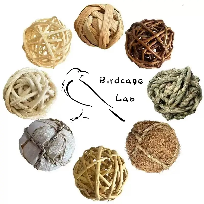 Parrot Natural Chewing Balls - Available in Multiple Styles  Birdcagelab