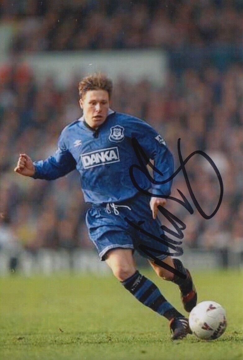 NICK BARMBY HAND SIGNED 6X4 Photo Poster painting EVERTON FOOTBALL AUTOGRAPH