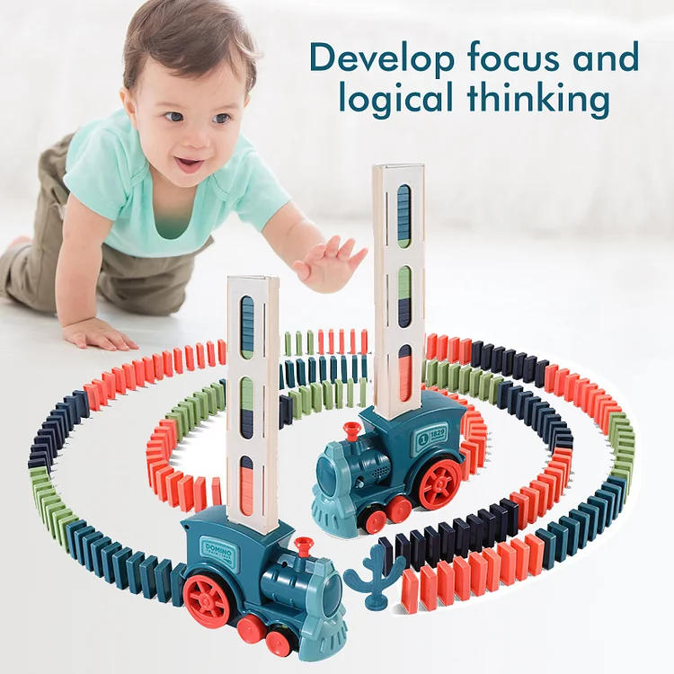 Domino Train Automatic Laying Toys