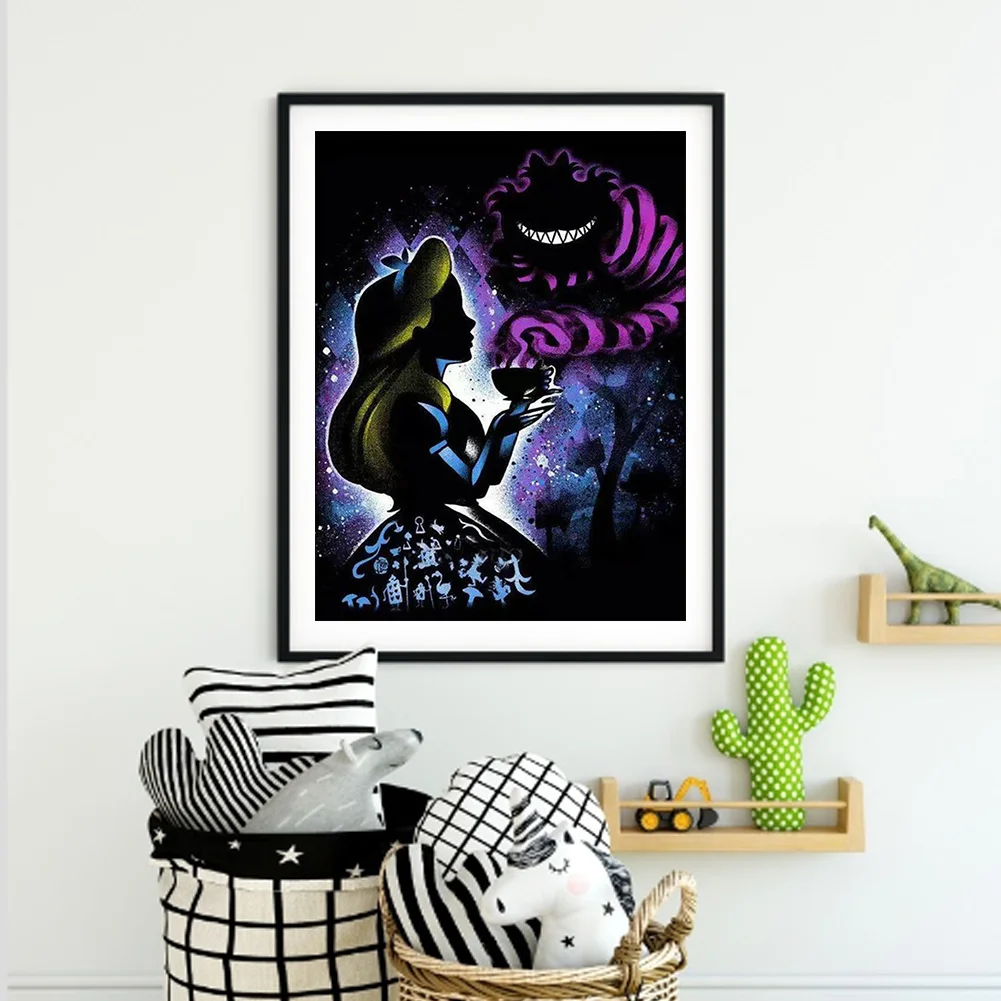 11CT Full Stamped Cross Stitch - Silhouette Series(Canvas|40*50cm)