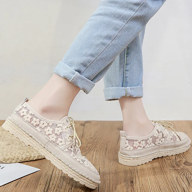 Supportive Shoes with Floral Design for Women   Stunahome.com