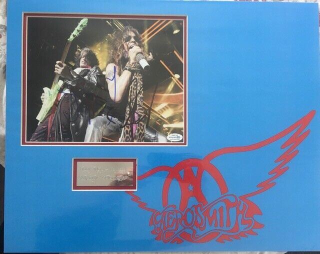 AEROSMITH SIGNED Photo Poster painting MOUNT TYLER AND PERRY UACC REG 242 ALSO ACOA CERTIFIED