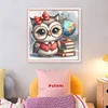 Owl-18CT Stamped Cross Stitch Kit(20x20cm)