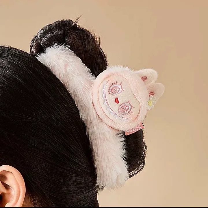 NEW POP MART/POP LAND The Monsters Labubu/Mokoko Plush Hair Clip - CUTE & RARE LABUBU MOKOKO Plush Hair Clip POP LAND Limited main image 4