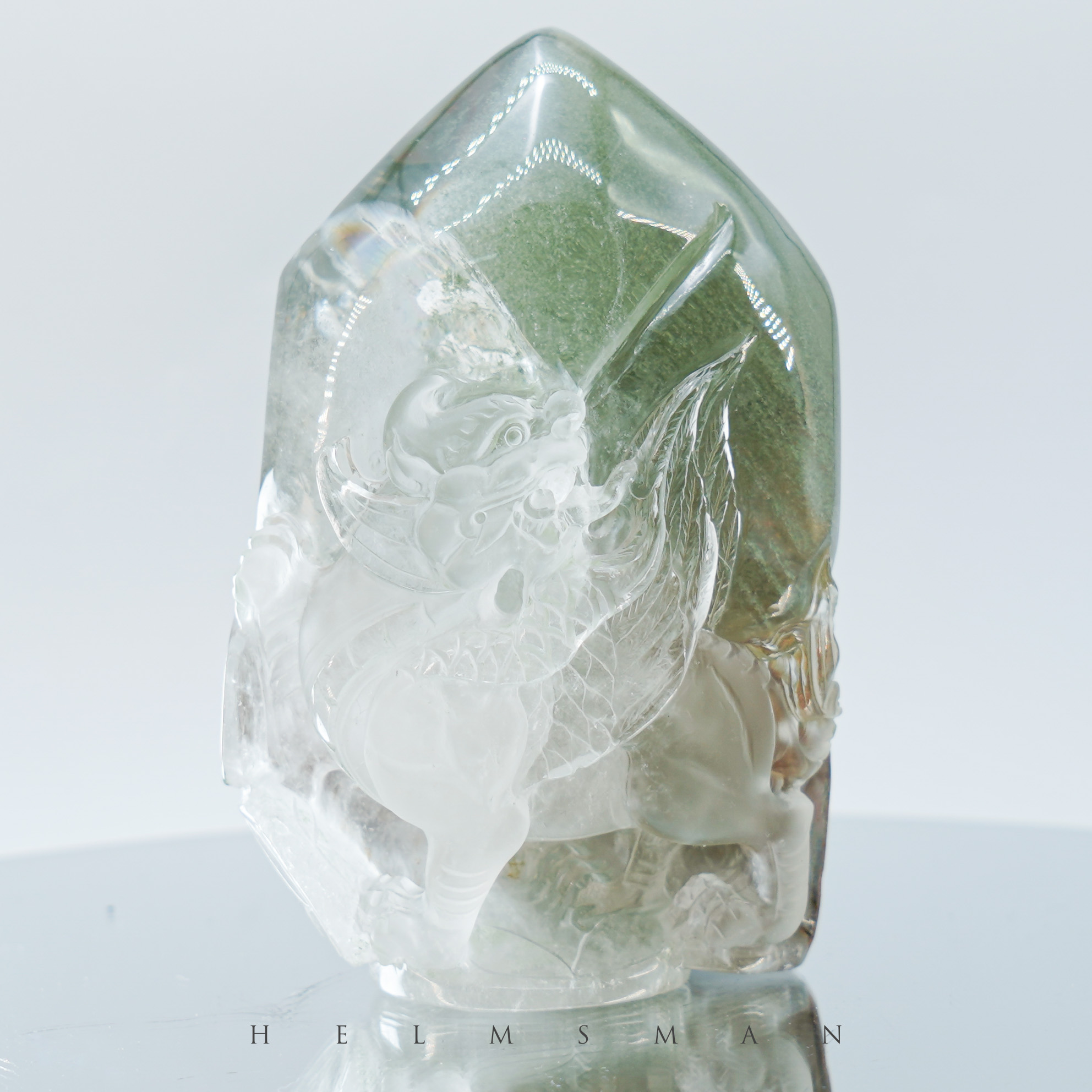 Green Garden Quartz Kylin-Helmsman Crystal