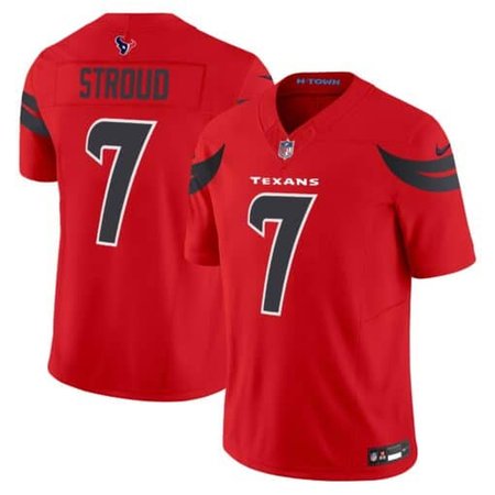 Men's  C.J. Stroud Red Houston Texans #7 Vapor F.U.S.E. Limited Jersey