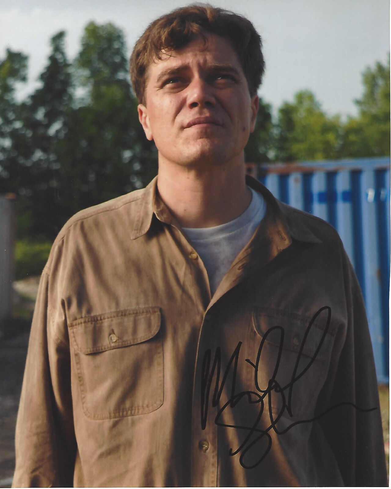 ACTOR MICHAEL SHANNON SIGNED 'TAKE SHELTER' 8X10 Photo Poster painting 1 W/COA MAN OF STEEL