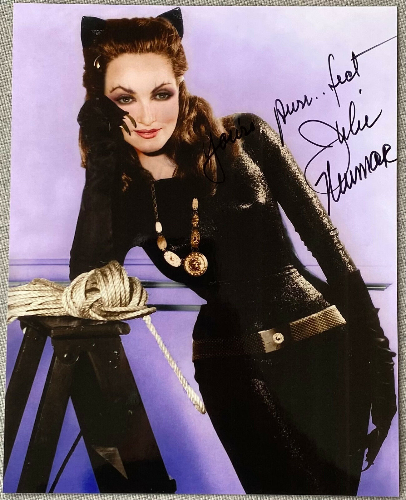 Catwoman Julie Newmar Signed In-Person 8x10 Photo Poster painting - Authentic, To Wong Foo