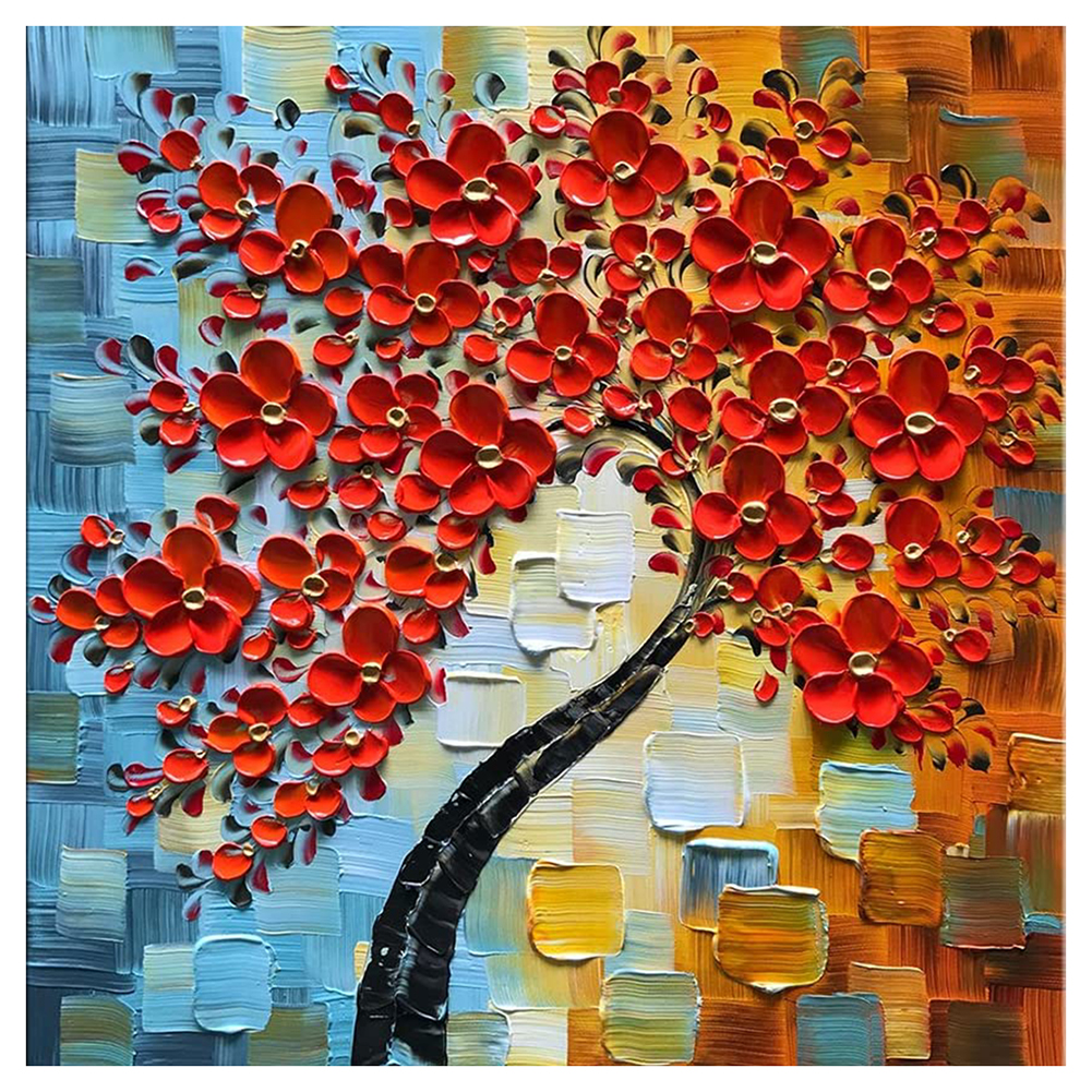 

Red Leaves - 11CT Stamped Cross Stitch - 50*50CM, 501 Original