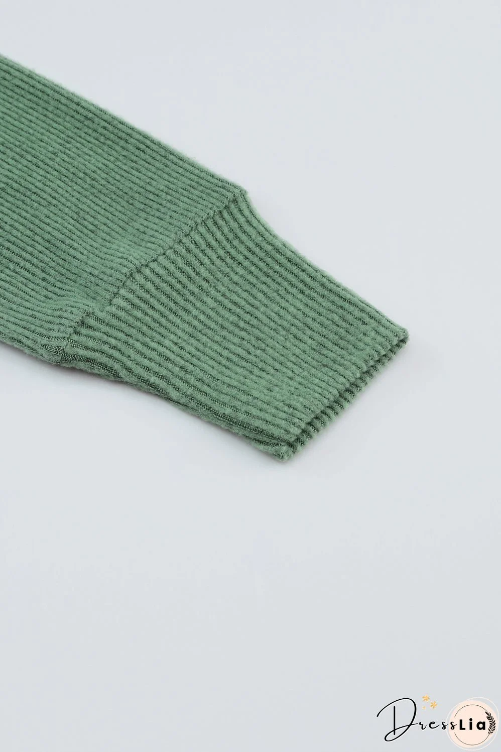 Green Knit Sweater - Long Sleeve