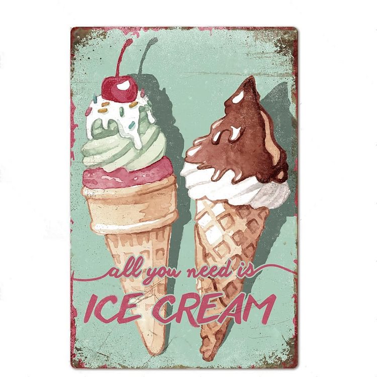 Delicious Ice Cream - Vintage Tin Signs/Wooden Signs - 20*30cm/30*40cm