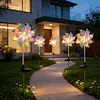 Solar Rainbow Pinwheel Garden Light Waterproof Colorful Spinning Windmill Light Easy To Install for Lawn Patio Walkway Flower Bed Decor