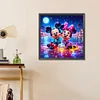 Mickey minnie-plein diamant rond peinture-50 * 50cm