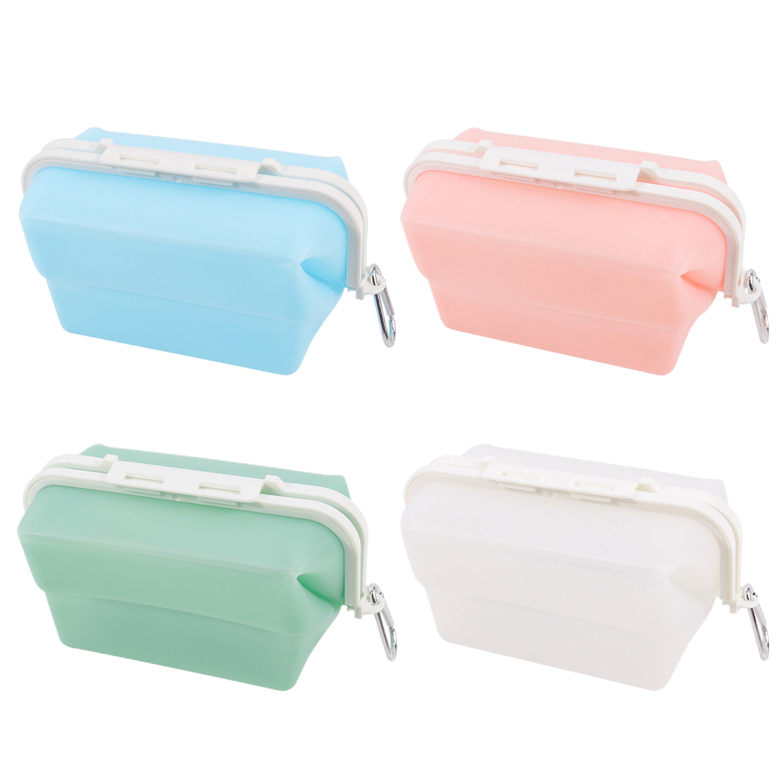 

Bento Box - Fresh-keeping Collapsible Snack Fruits Food Storage Containers, White, 501 Original