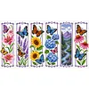 14CT 2 Strands Cross Stitching Bookmark Kit for Teachers Bookworms Women Readers 6PCS Single-Sided Stamped Embroidery Page Marker Set Handmade Thread Embroidery Craft 30 x 50cm tapestrymarket
