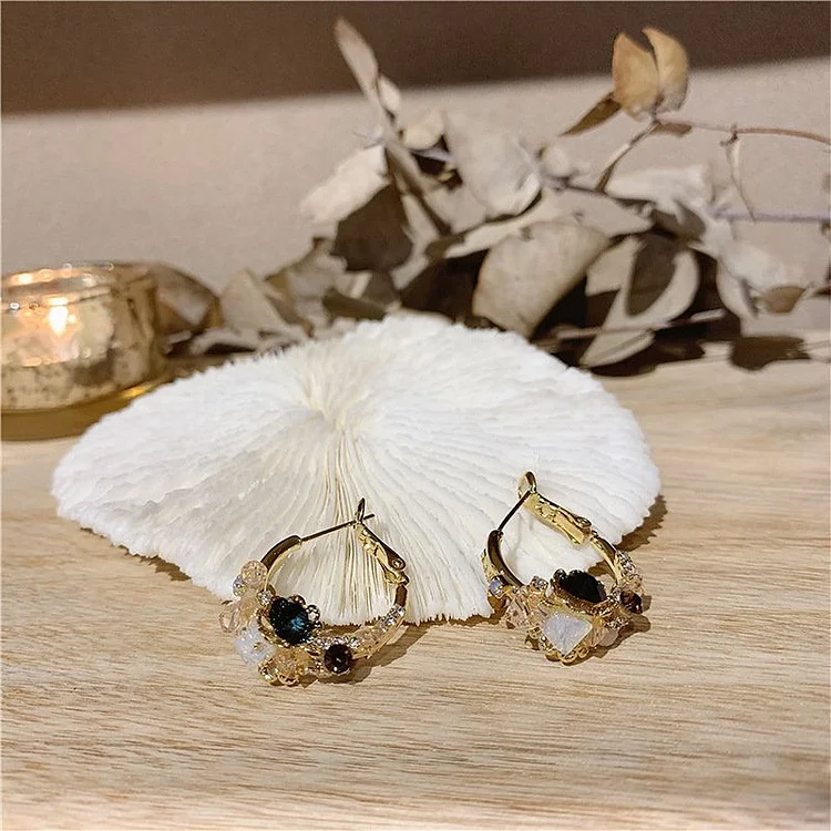 Gold Plated Vintage Bloom Earrings