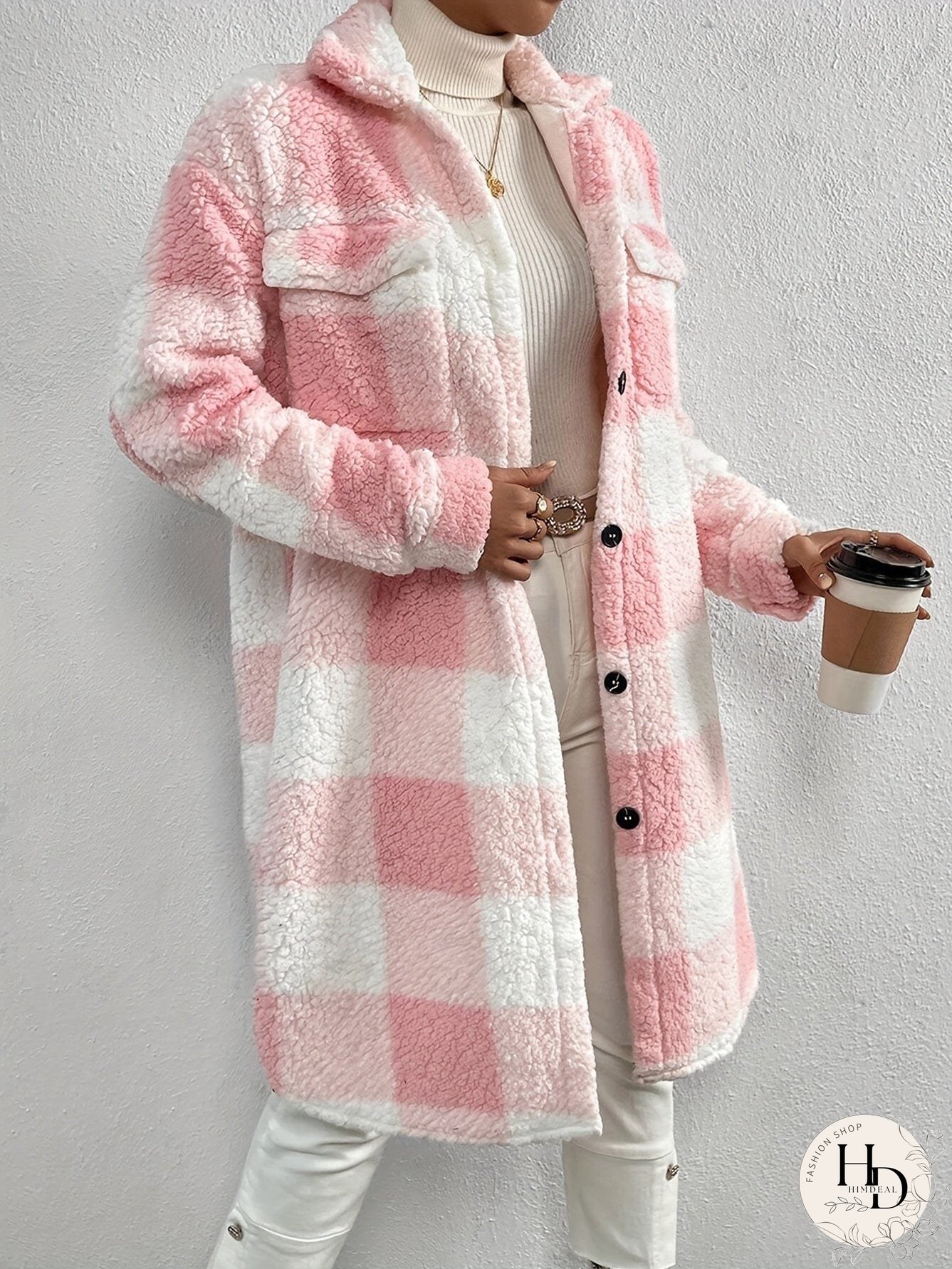 Winter Plaid Sherpa Jacket