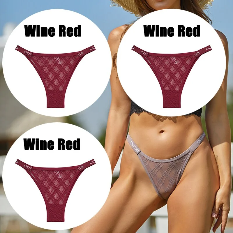 Billionm Sexy Underwear for Women Perspective Thong G-string Lace Panties Breathable Intimates Lingerie Female Soft Undearpants