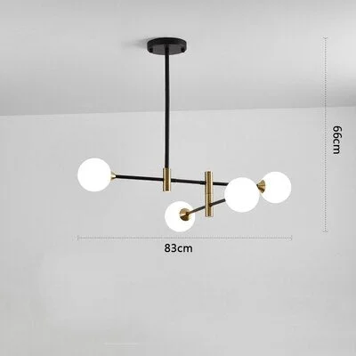 Modern LED Chandeliers Creative Minimalist Ceiling Magic Beans Design Chandelier Lighting Kitchen Stair Chandelier Luminaria