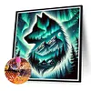 Aurora loup-perceuse ronde peinture diamant-40*40cm
