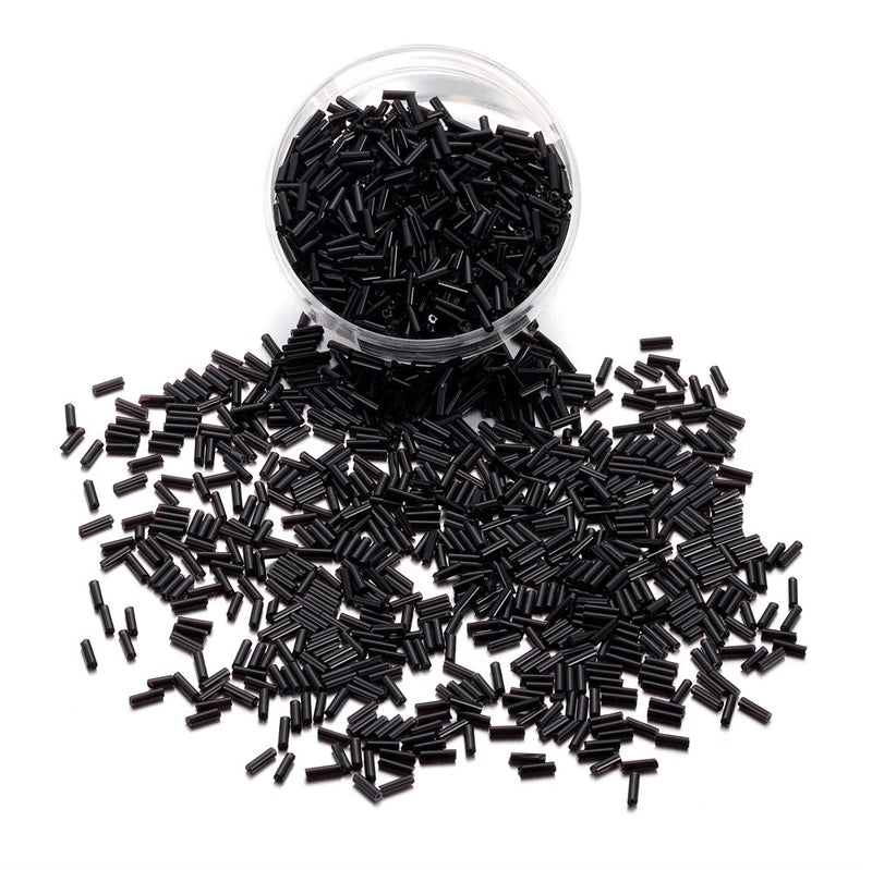 1 Set 2 * 7mm Hole 1~1.9mm Glass Solid Color Beads